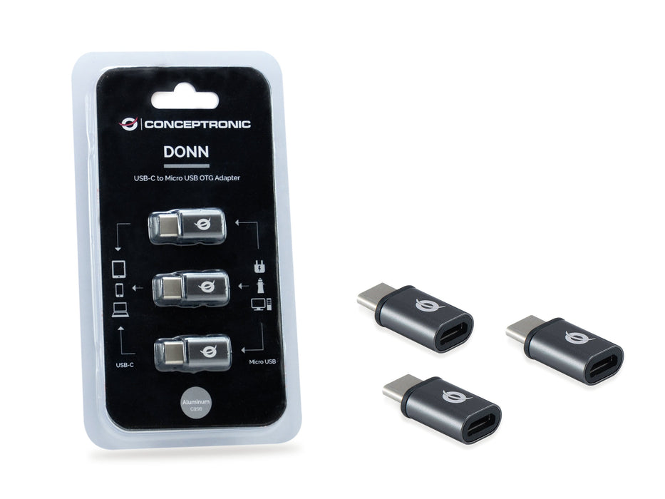 EAN 4015867223178 - Conceptronic DONN05G cambiador de género para cable USB 2.0 Type-C USB 2.0 Micro Negro imagen 4