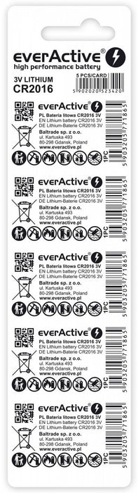 EAN 5902020523420 - Everactive CR20165BL pila doméstica Batería de un solo uso CR2016 Litio imagen 2