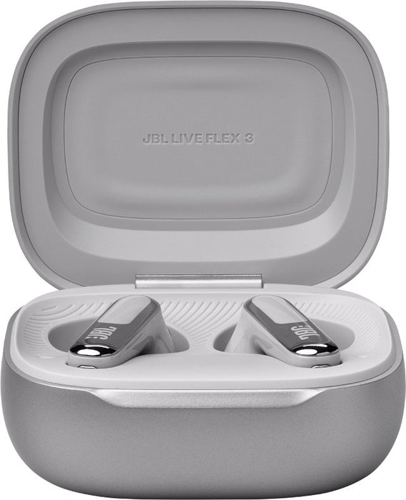 EAN 1200130012273 - JBL Live Flex 3 Auriculares Inalámbrico Dentro de oído Llamadas/Música/Deporte/Uso diario Bluetooth Plata imagen 3