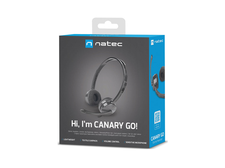 EAN 5901969426359 - NATEC Canary Go Auriculares Alámbrico Diadema Oficina/Centro de llamadas Negro imagen 6