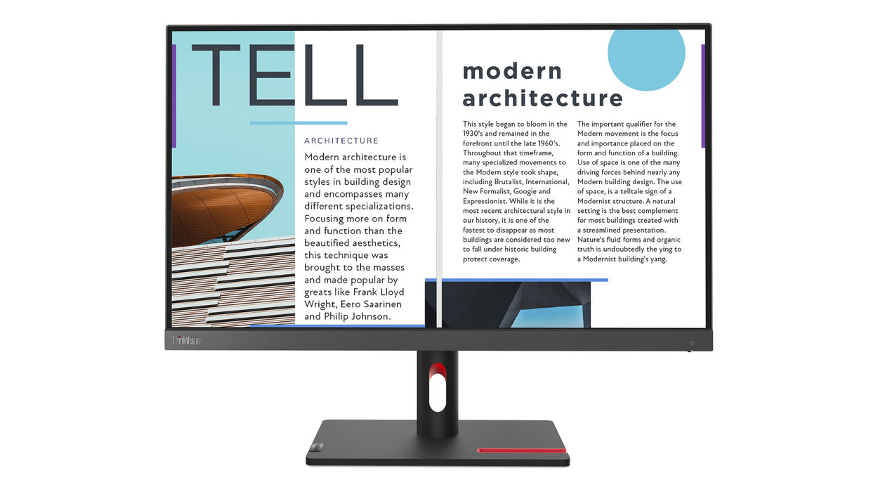 EAN 0196803038231 - Lenovo ThinkVision S25e-30 LED display 62,2 cm (24.5") 1920 x 1080 Pixeles Full HD Gris imagen 1