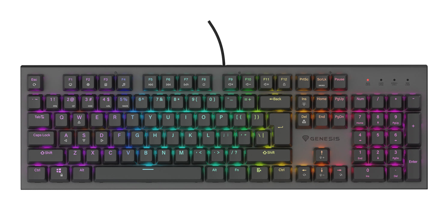 EAN 5901969444582 - GENESIS Thor 303 teclado Juego USB QWERTY Inglés de EE. UU. Abedul imagen 4