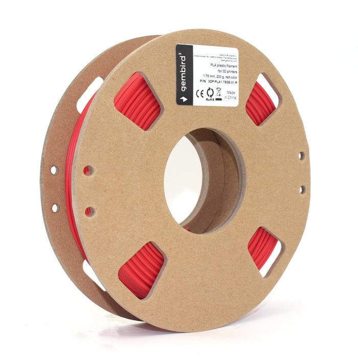 EAN 8716309118965 - Gembird 3DP-PLA1.75GE-01-R material de impresión 3d Ácido poliláctico (PLA) Rojo 330 g imagen 3