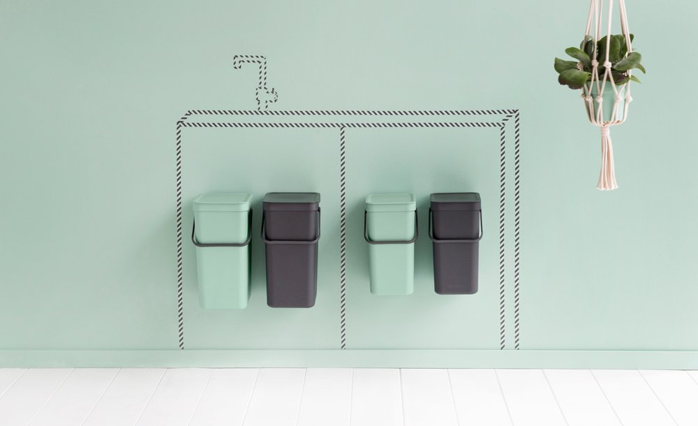 EAN 8710755214462 - Brabantia Sort & Go Rectangular Plástico Verde, Gris imagen 3