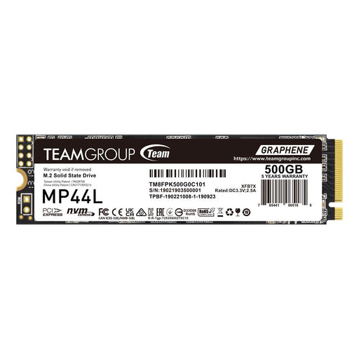 EAN 765441062054 - Team Group MP44L TM8FPK500G0C101 unidad de estado sólido 500 GB M.2 PCI Express 4.0 NVMe SLC imagen 2