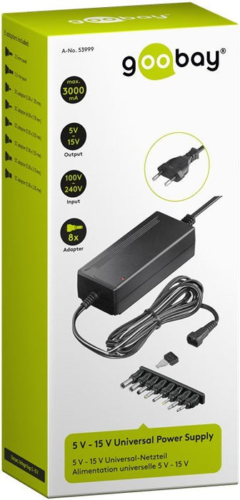 EAN 4040849539992 - Goobay 53999 adaptador e inversor de corriente Interior 36 W Negro imagen 3