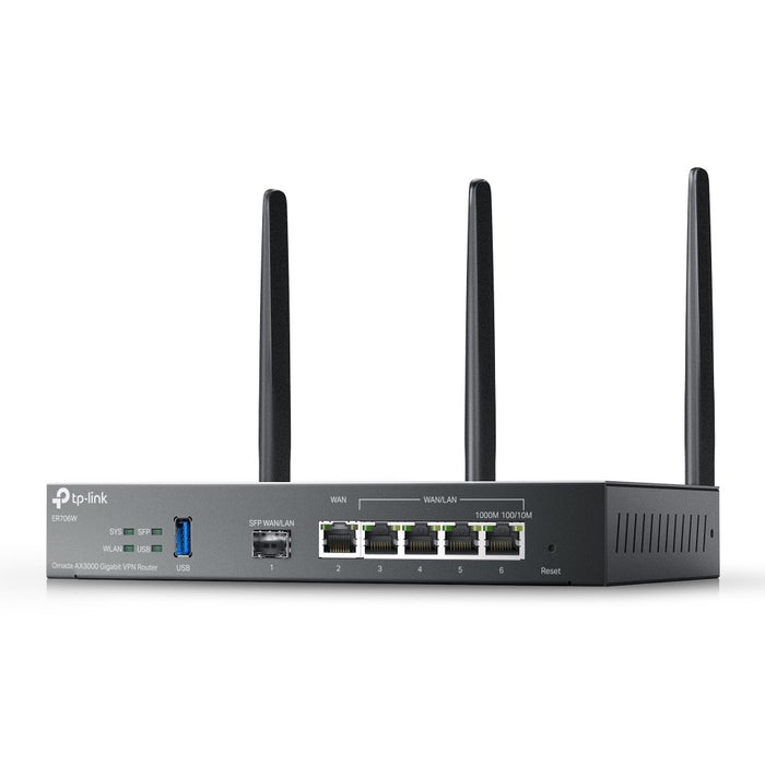 EAN 4895252500691 - TP-Link Omada ER706W router inalámbrico Gigabit Ethernet Doble banda (2,4 GHz / 5 GHz) Negro imagen 3