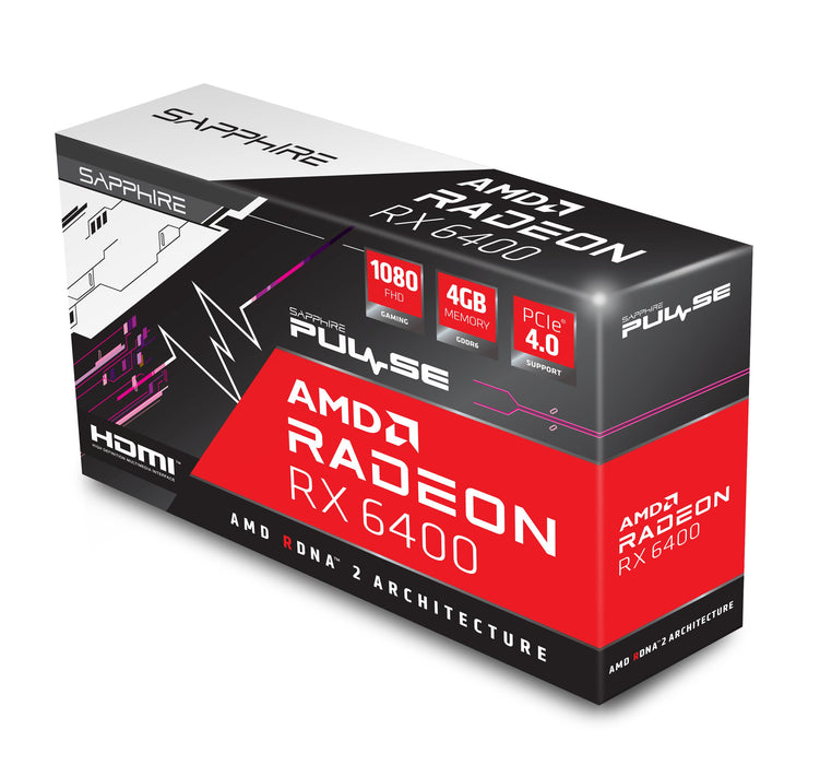EAN 4895106292093 - Sapphire PULSE 11315-01-20G tarjeta gráfica AMD Radeon RX 6400 4 GB GDDR6 imagen 6