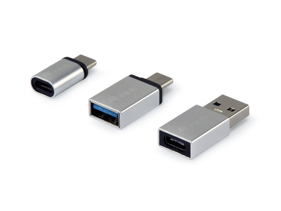 EAN 4015867225653 - Equip 133475 cambiador de género para cable USB C, USB C, USB A USB A, Micro-USB, USB C Plata imagen 2