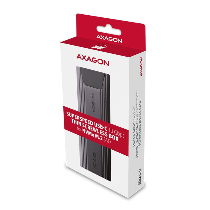 EAN 8595247906663 - Axagon EEM2-GTSA caja para disco duro externo Caja externa para unidad de estado sólido (SSD) Gris M.2 imagen 11