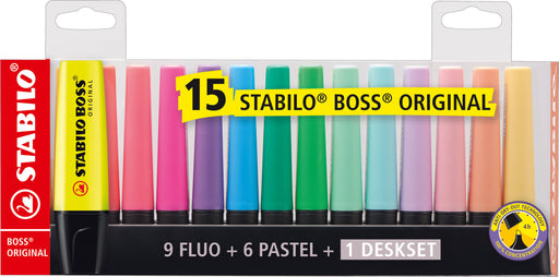 EAN 4006381517478 - STABILO BOSS ORIGINAL marcador 15 pieza(s) Punta de cincel Multicolor imagen 1