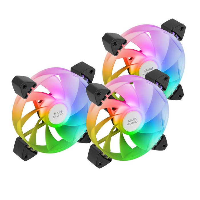 EAN 8435693108528 - Mars Gaming MF3AR sistema de refrigeración para ordenador Carcasa del ordenador Ventilador 12 cm 3 pieza( imagen 1