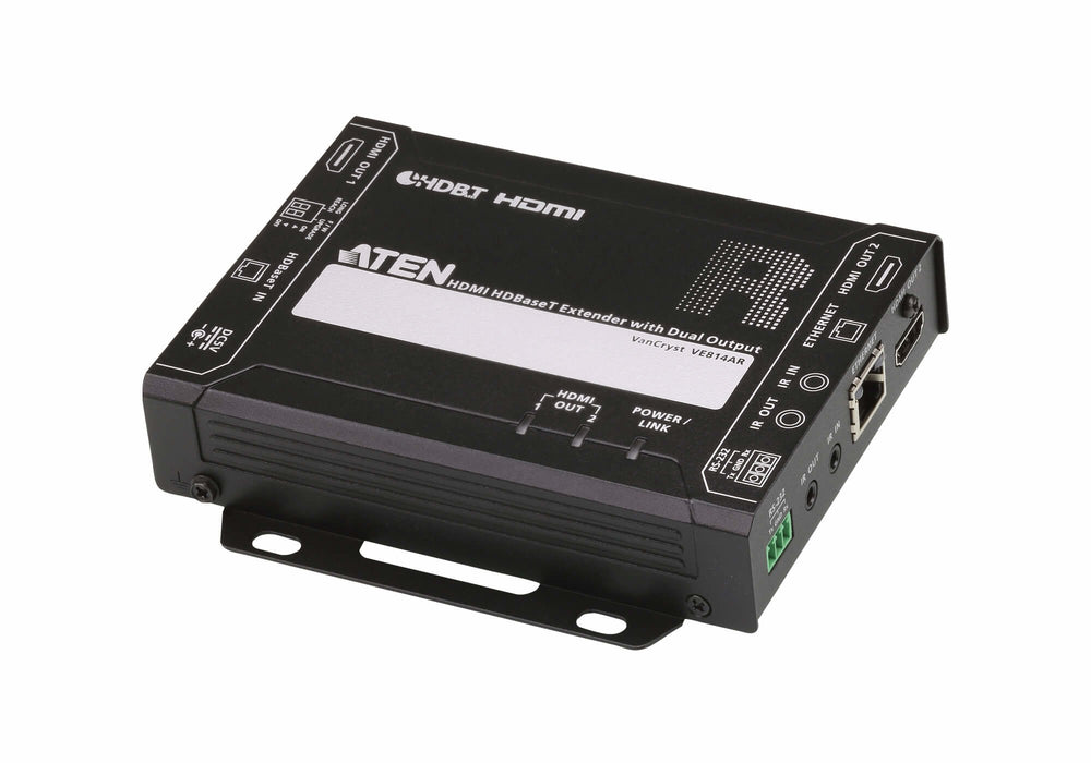 EAN 4719264646041 - ATEN VE814A-AT-G extensor audio/video Transmisor y receptor de señales AV Negro imagen 2