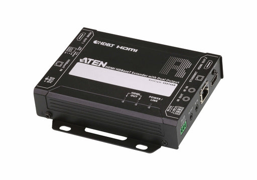EAN 4719264646041 - ATEN VE814A-AT-G extensor audio/video Transmisor y receptor de señales AV Negro imagen 2