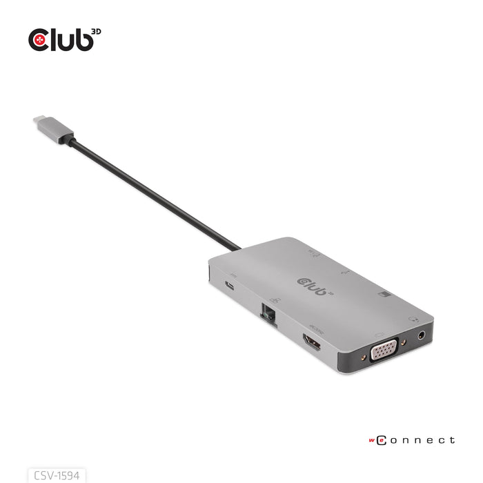 EAN 8719214472177 - CLUB3D CSV-1594 base para portátil y replicador de puertos USB 3.2 Gen 1 (3.1 Gen 1) Type-C Negro, Gris imagen 16