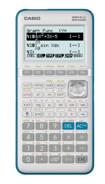 EAN 4549526607769 - Casio Graph 35+E II calculadora Bolsillo Calculadora gráfica Gris, Turquesa imagen 1