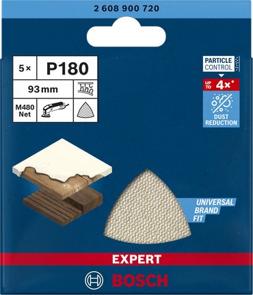 EAN 4059952540580 - Bosch Expert M480 5 pieza(s) Red para lijado imagen 3