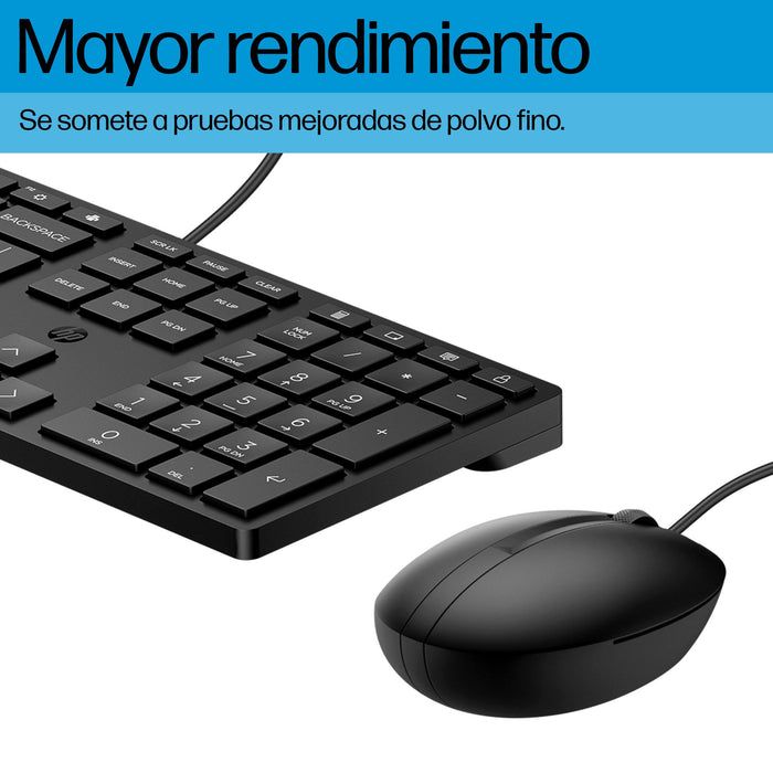 EAN 0198122956791 - HP Wired Desktop 320MK Mouse and Keyboard teclado Ratón incluido USB Negro imagen 4