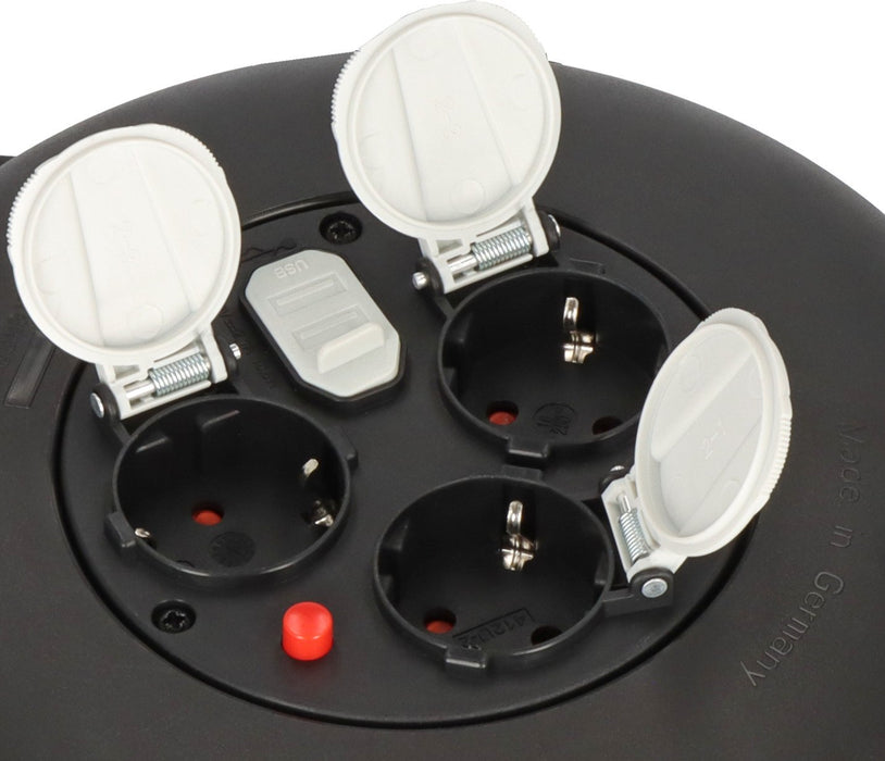 EAN 4007123688272 - Brennenstuhl 1093900600 base múltiple 10 m 3 salidas AC Interior Negro imagen 5