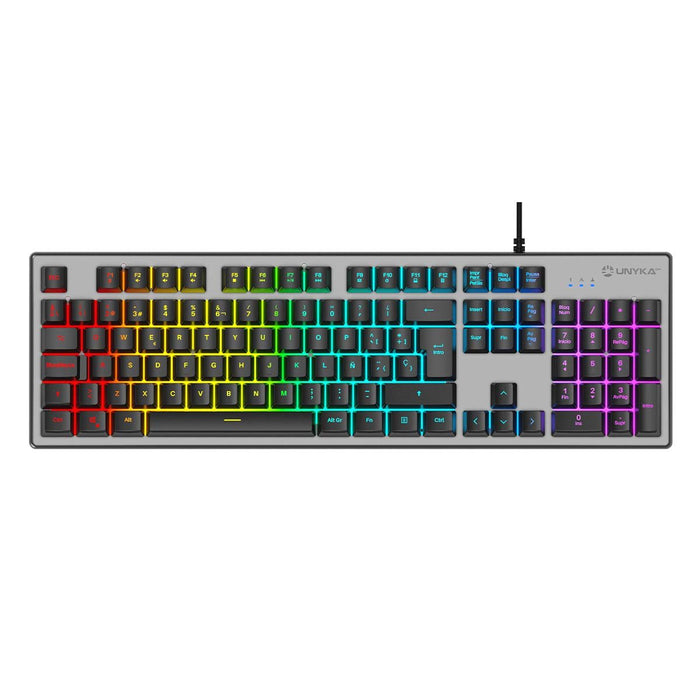 EAN 6974560220236 - UNYKAch UK505450 teclado Juego USB QWERTY Portugués Gris imagen 5