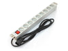 EAN 5907772590485 - Digitus A-19-STRIP-4-IMP unidad de distribución de energía (PDU) 9 salidas AC 1U Blanco imagen 2
