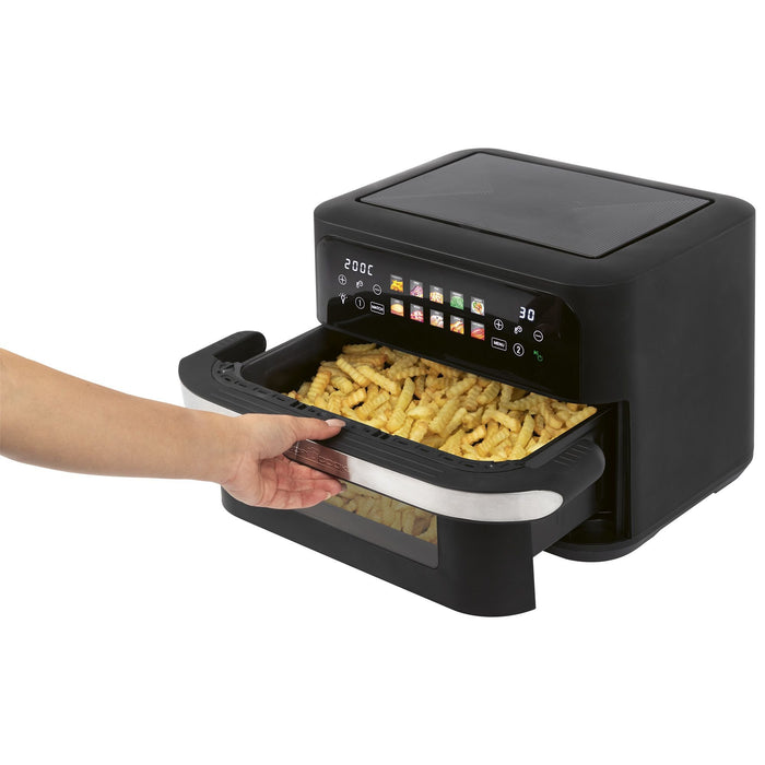 EAN 4006160013139 - ProfiCook PC-FR 1313 H Doble 10 L Independiente 2400 W Freidora de aire caliente Negro, Acero inoxidable imagen 3