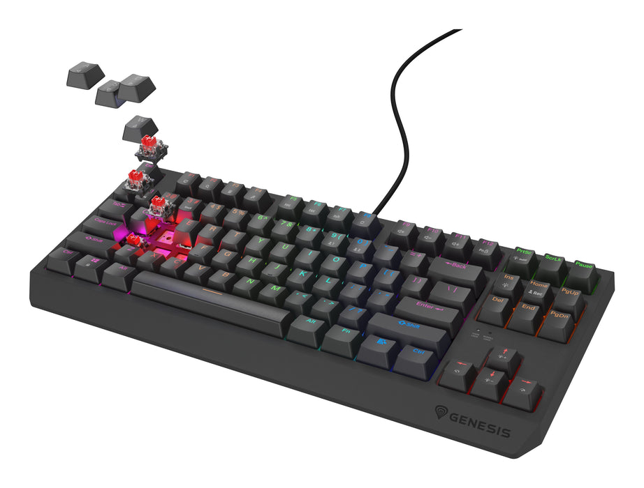 EAN 5901969443264 - GENESIS Thor 230 TKL Lite teclado Juego USB QWERTY Inglés Negro imagen 3