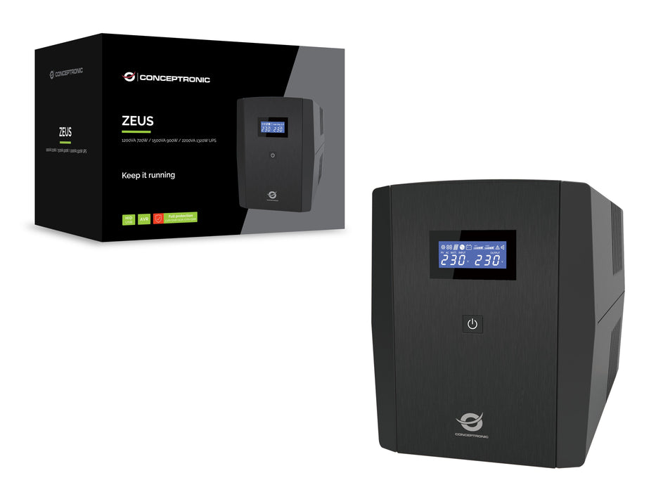 EAN 4015867241660 - Conceptronic ZEUS04G sistema de alimentación ininterrumpida (UPS) Línea interactiva 2,2 kVA 1320 W 4 sali imagen 5