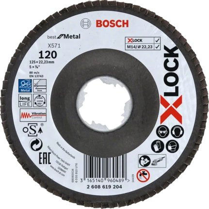 EAN 3165140960489 - Bosch X-LOCK X571 BEST FOR METAL Disco de desbaste imagen 1