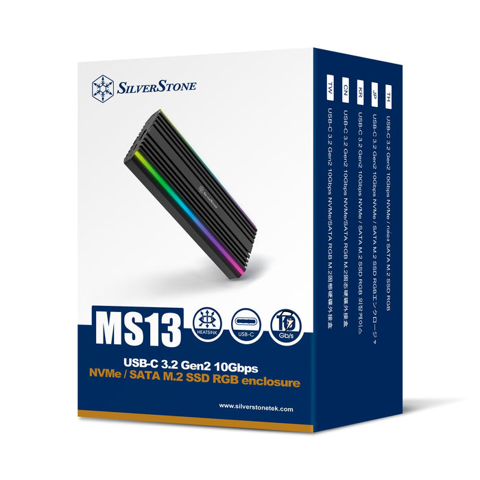 EAN 4710679814889 - Silverstone MS13 Caja externa para unidad de estado sólido (SSD) Negro M.2 imagen 4
