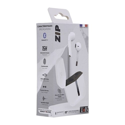 EAN 3303170103180 - T'nB Zip Auriculares True Wireless Stereo (TWS) Dentro de oído Llamadas/Música/Deporte/Uso diario USB Tip imagen 4