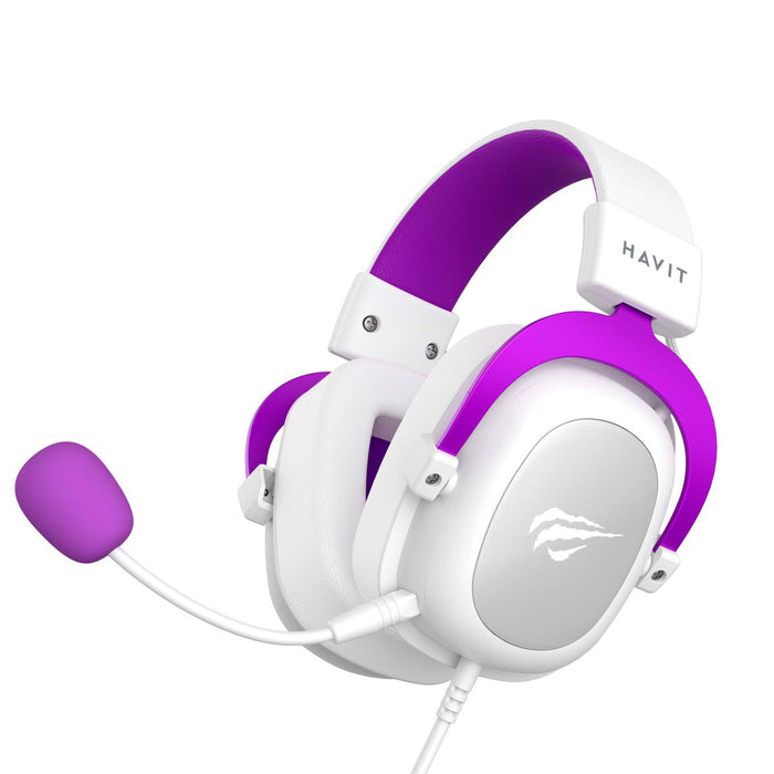 EAN 6950676214154 - Havit 6950676214154 auricular y casco Auriculares Alámbrico Diadema Juego Púrpura, Blanco imagen 5