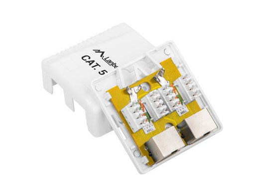 EAN 5901969404289 - Lanberg OS5-0002-W caja de tomacorriente RJ-45 Blanco imagen 2