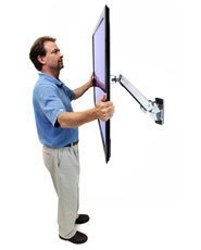 EAN 698833021004 - Ergotron Interactive Arm, HD 139,7 cm (55") Pared Aluminio imagen 7