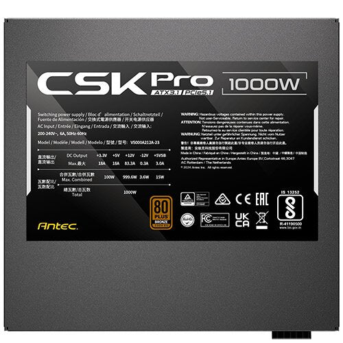 EAN 761345200738 - Antec SIGNATURE CSK1000 PRO ATX3.1 unidad de fuente de alimentación 1000 W 20+4 pin ATX ATX imagen 2