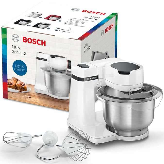 EAN 4242005252305 - Bosch Serie 2 MUMS2EW00 robot de cocina 700 W 3,8 L Blanco imagen 2