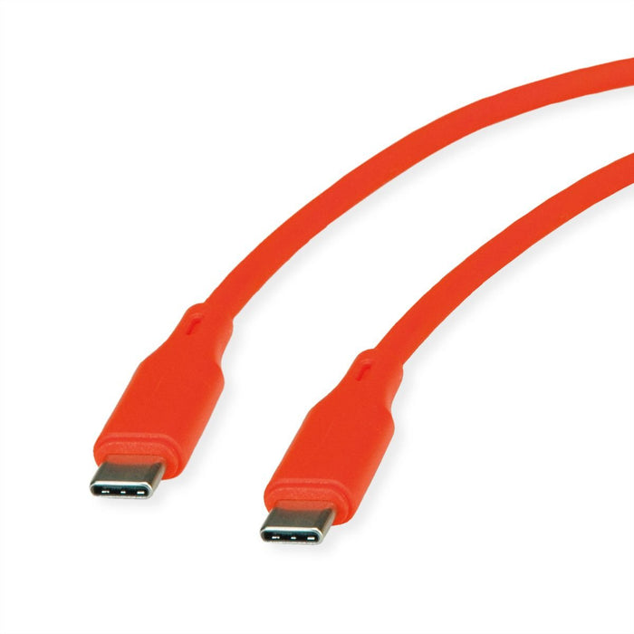EAN 7630049634879 - ROLINE 11.02.9124 cable USB USB 2.0 1 m USB C Naranja imagen 1
