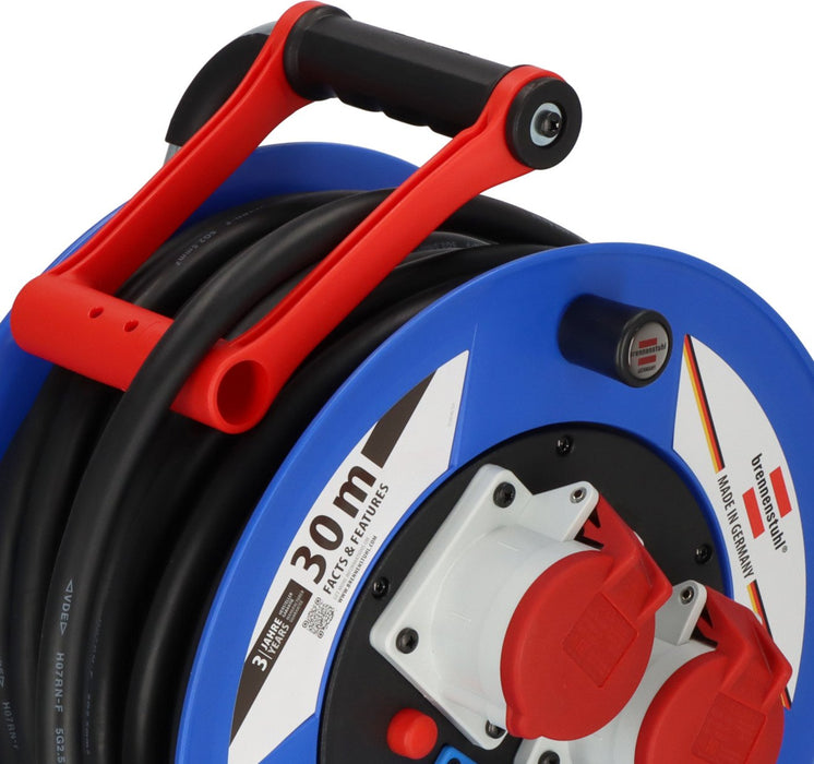 EAN 4007123687497 - Brennenstuhl 1238010 base múltiple 30 m 3 salidas AC Exterior Negro, Azul, Rojo imagen 4
