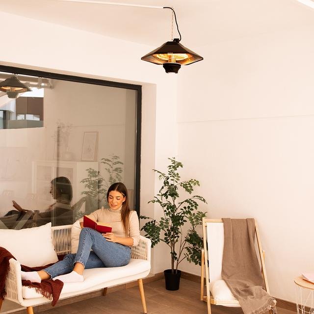 EAN 8435484082631 - Cecotec ReadyWarm 2000 Power Ceiling Exterior Negro 2000 W Calefactor eléctrico halógeno imagen 3