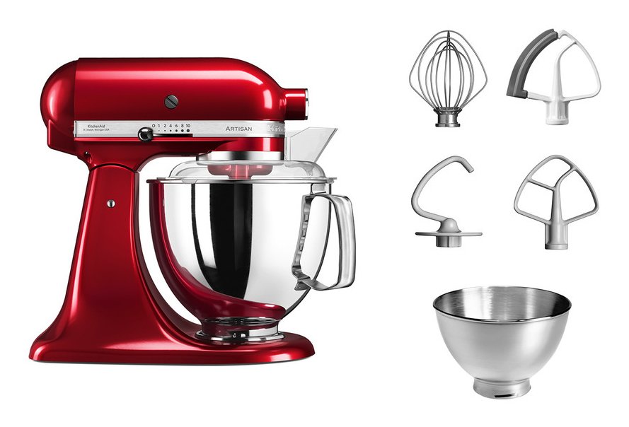 EAN 5413184200480 - KitchenAid Artisan Batidora de varillas 300 W Rojo imagen 2