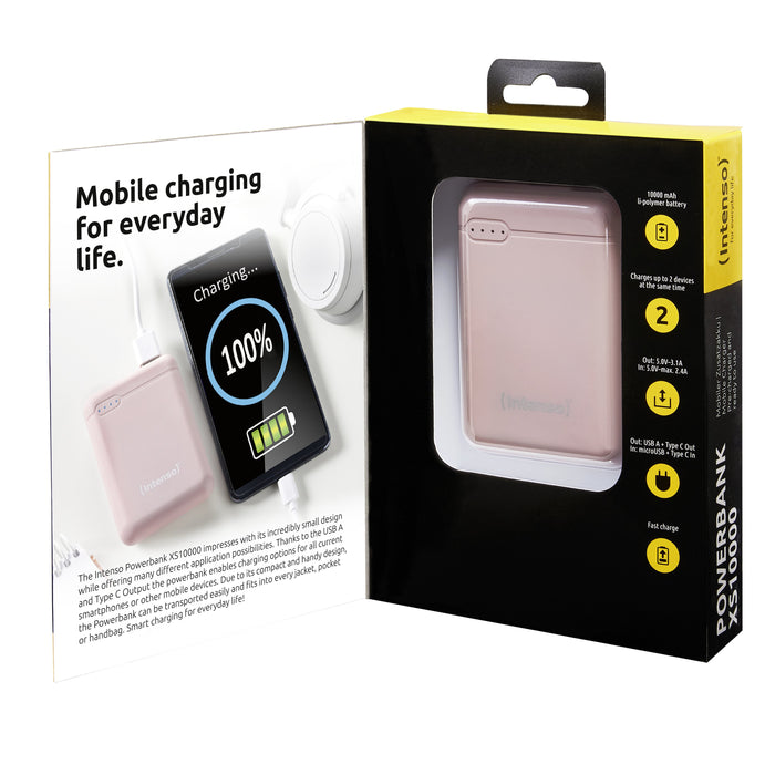 EAN 4034303028467 - Intenso XS10000 Polímero de litio 10000 mAh Rosa imagen 3