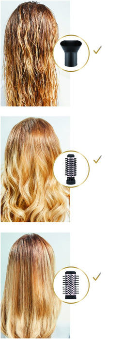 EAN 3121040089392 - Rowenta Brush Activ' Dry & Style CF9550 Cepillo de aire caliente Caliente Negro 1000 W 1,8 m imagen 2