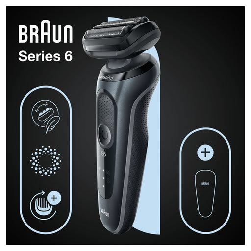 EAN 4210201432920 - Braun Series 6 61-N1000s Máquina de afeitar de láminas Negro, Gris imagen 2