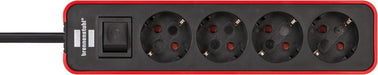 EAN 4007123643189 - Brennenstuhl 1153240070 base múltiple 1,5 m 4 salidas AC Interior Negro, Rojo imagen 7