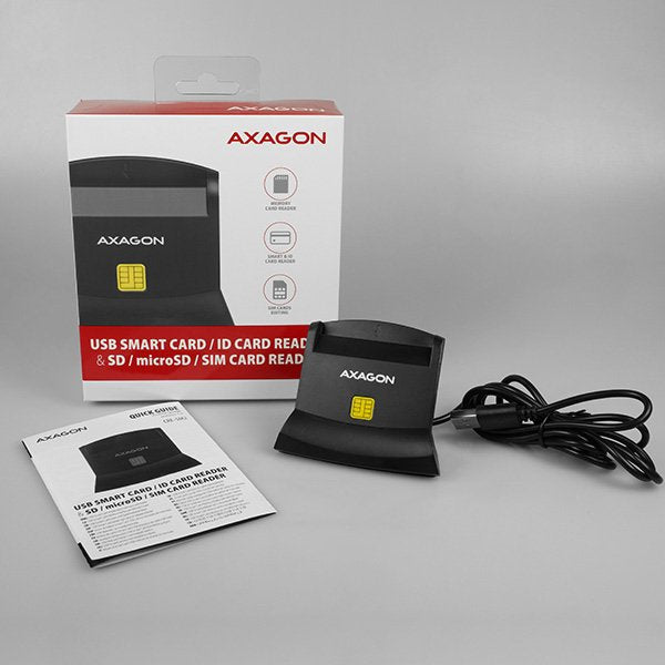 EAN 8595247904300 - Axagon CRE-SM2 lector de tarjeta inteligente Interior USB USB 2.0 Negro imagen 8