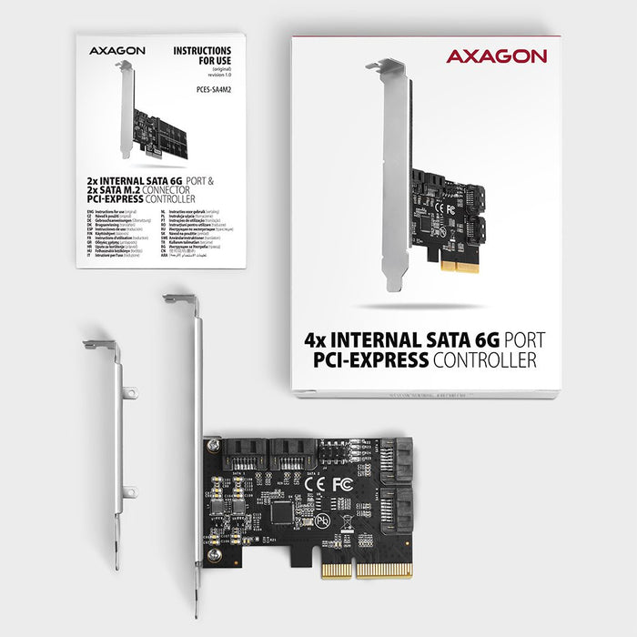 EAN 8595247906977 - Axagon PCES-SA4X4 tarjeta y adaptador de interfaz Interno SATA imagen 5