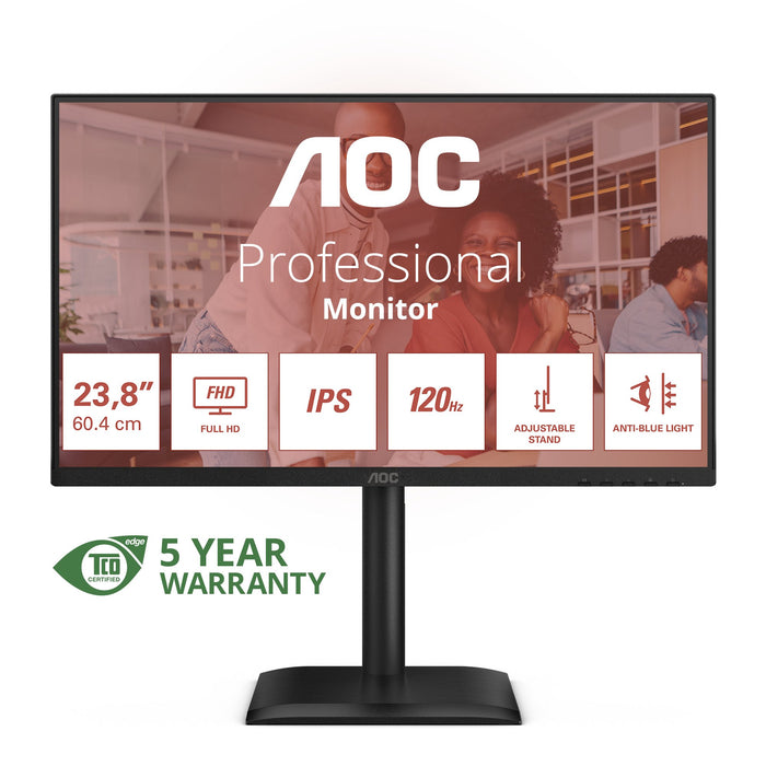 EAN 4038986142779 - AOC 24E4U pantalla para PC 60,5 cm (23.8") 1920 x 1080 Pixeles Full HD LED Negro imagen 1