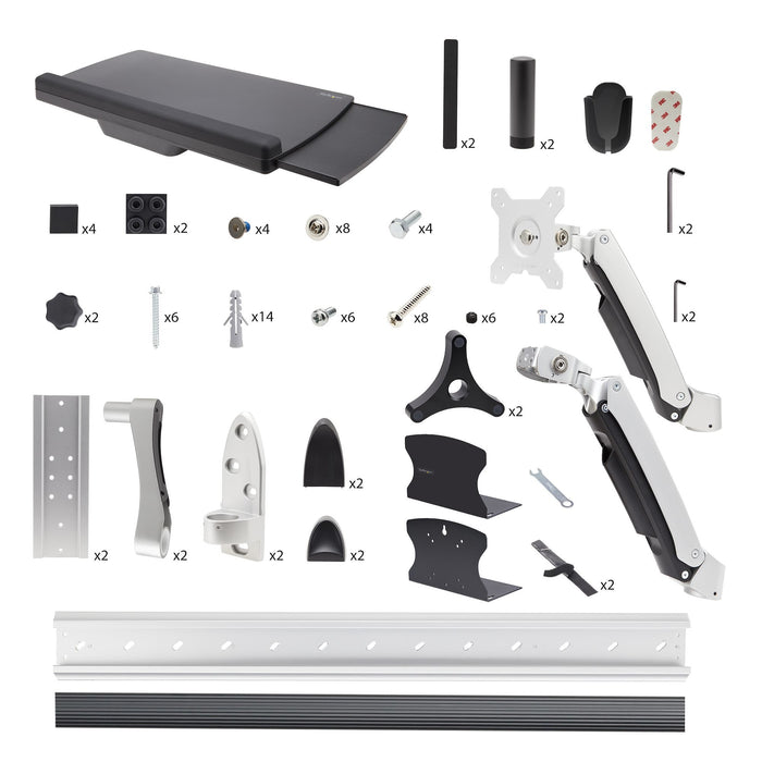EAN 65030899475 - StarTech.com 2PASTSC-WALL-MOUNT estacion de trabajo sentado o de pie imagen 9