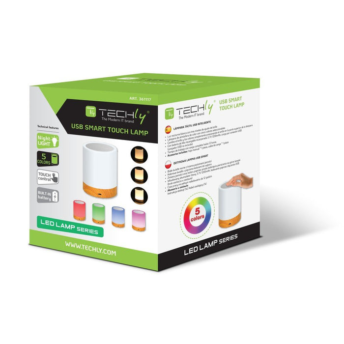 EAN 8059018361117 - Techly I-LED TOUCH lámpara de mesa 1,6 W Blanco imagen 2