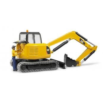 EAN 4001702024666 - BRUDER Cat Mini Excavator with worker imagen 6